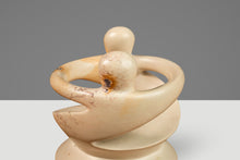 Load image into Gallery viewer, Mid-Century Modern "Lovers Embracing" Marble Stone Sculpture & Tealight Candle Holder, Kenya, c. 1980's-ABT Modern