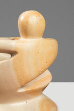 Load image into Gallery viewer, Mid-Century Modern "Lovers Embracing" Marble Stone Sculpture & Tealight Candle Holder, Kenya, c. 1980's-ABT Modern