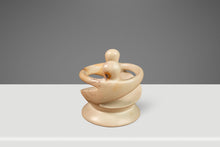 Load image into Gallery viewer, Mid-Century Modern "Lovers Embracing" Marble Stone Sculpture & Tealight Candle Holder, Kenya, c. 1980's-ABT Modern