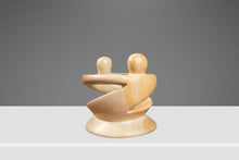 Load image into Gallery viewer, Mid-Century Modern "Lovers Embracing" Marble Stone Sculpture & Tealight Candle Holder, Kenya, c. 1980's-ABT Modern