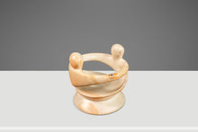 Load image into Gallery viewer, Mid-Century Modern "Lovers Embracing" Marble Stone Sculpture & Tealight Candle Holder, Kenya, c. 1980's-ABT Modern