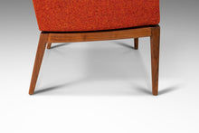 Load image into Gallery viewer, Mid-Century Modern Model 1140 High-Back Lounge Chair in Walnut and New Upholstery by Jens Risom For Jens Risom Designs, USA, c. 1960's-ABT Modern