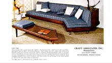 Load image into Gallery viewer, Mid-Century Modern Model 2167S Platform Boomerang Sofa in Jack Lenor Larsen Fabric by Adrian Pearsall for Craft Associates, USA, c. 1960's-ABT Modern