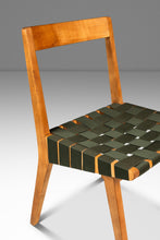 Load image into Gallery viewer, Mid-Century Modern Model 666 Side Chair in Birch & Green Strapping by Jens Risom for Knoll, USA, c. 1950's-ABT Modern