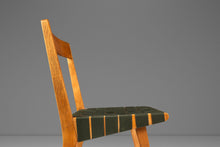 Load image into Gallery viewer, Mid-Century Modern Model 666 Side Chair in Birch & Green Strapping by Jens Risom for Knoll, USA, c. 1950's-ABT Modern