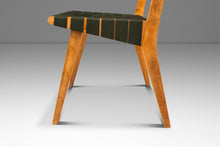 Load image into Gallery viewer, Mid-Century Modern Model 666 Side Chair in Birch & Green Strapping by Jens Risom for Knoll, USA, c. 1950's-ABT Modern
