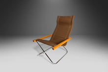 Load image into Gallery viewer, Mid Century Modern NY Folding Chair and Ottoman by Takeshi Nii, Japan, c. 1950's-ABT Modern