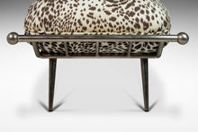 Load image into Gallery viewer, Mid-Century Modern Ottoman/Bench in Animal Print by Milo Baughman for Carson's, USA, c. 1980's-ABT Modern