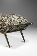 Load image into Gallery viewer, Mid-Century Modern Ottoman/Bench in Animal Print by Milo Baughman for Carson's, USA, c. 1980's-ABT Modern