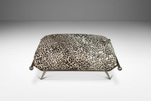Load image into Gallery viewer, Mid-Century Modern Ottoman/Bench in Animal Print by Milo Baughman for Carson's, USA, c. 1980's-ABT Modern