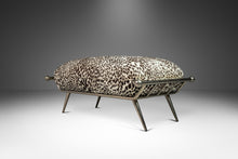 Load image into Gallery viewer, Mid-Century Modern Ottoman/Bench in Animal Print by Milo Baughman for Carson's, USA, c. 1980's-ABT Modern