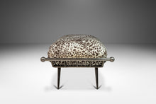 Load image into Gallery viewer, Mid-Century Modern Ottoman/Bench in Animal Print by Milo Baughman for Carson's, USA, c. 1980's-ABT Modern