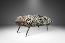 Load image into Gallery viewer, Mid-Century Modern Ottoman/Bench in Animal Print by Milo Baughman for Carson's, USA, c. 1980's-ABT Modern