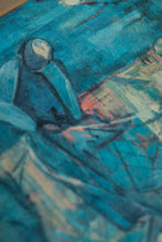 Load image into Gallery viewer, Mid-Century Modern Print of 'Fisherman' by Israeli Artist Margot Lange Ascheim, West Germany, c. 1960's-ABT Modern