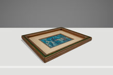 Load image into Gallery viewer, Mid-Century Modern Print of 'Fisherman' by Israeli Artist Margot Lange Ascheim, West Germany, c. 1960's-ABT Modern