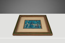 Load image into Gallery viewer, Mid-Century Modern Print of 'Fisherman' by Israeli Artist Margot Lange Ascheim, West Germany, c. 1960's-ABT Modern