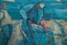 Load image into Gallery viewer, Mid-Century Modern Print of 'Fisherman' by Israeli Artist Margot Lange Ascheim, West Germany, c. 1960's-ABT Modern