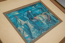 Load image into Gallery viewer, Mid-Century Modern Print of 'Fisherman' by Israeli Artist Margot Lange Ascheim, West Germany, c. 1960's-ABT Modern