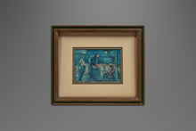 Load image into Gallery viewer, Mid-Century Modern Print of 'Fisherman' by Israeli Artist Margot Lange Ascheim, West Germany, c. 1960's-ABT Modern