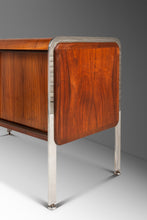 Load image into Gallery viewer, Mid-Century Modern Record Cabinet in Teak w/ Chrome Legs After Ste Marie & Laurent, Canada, c. 1970's-ABT Modern