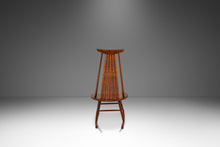 Load image into Gallery viewer, Mid-Century Modern Rocking Chair in Solid Walnut & Rattan by Arthur Umanoff for Washington Woodcraft, USA, c. 1960's-ABT Modern