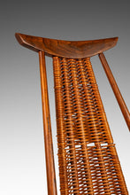 Load image into Gallery viewer, Mid-Century Modern Rocking Chair in Solid Walnut & Rattan by Arthur Umanoff for Washington Woodcraft, USA, c. 1960's-ABT Modern