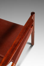 Load image into Gallery viewer, Mid-Century Modern "Roxinho" Sling Lounge Chair in Leather & Teak by Michel Arnoult for Mobilia Cotemporânea, Argentina, c. 1970s-ABT Modern