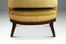 Load image into Gallery viewer, Mid-Century Modern Saber Leg Lounge Chair in Walnut & Original Fabric After Harvey Probber, USA, c. 1970's-ABT Modern