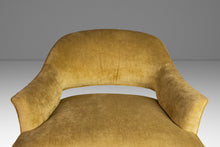 Load image into Gallery viewer, Mid-Century Modern Saber Leg Lounge Chair in Walnut & Original Fabric After Harvey Probber, USA, c. 1970's-ABT Modern