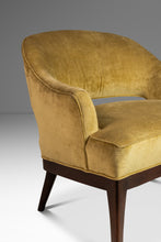 Load image into Gallery viewer, Mid-Century Modern Saber Leg Lounge Chair in Walnut & Original Fabric After Harvey Probber, USA, c. 1970's-ABT Modern