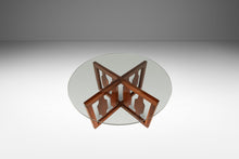 Load image into Gallery viewer, Mid-Century Modern Sculptural Coffee Table in Walnut w/ Glass Top by Adrian Pearsall for Craft Associates, USA, c. 1960s-ABT Modern