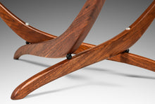 Load image into Gallery viewer, Mid-Century Modern Sculptural Coffee Table in Walnut w/ Kidney-Shaped Glass Top by Forest Wilson, USA, c. 1960's-ABT Modern