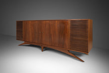 Load image into Gallery viewer, Mid Century Modern Sculptural Credenza / Stereo Cabinet in Walnut in the Manner of Vladimir Kagan, USA, c 1960s-ABT Modern