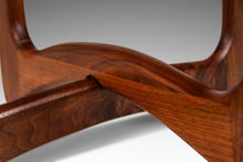 Load image into Gallery viewer, Mid-Century Modern Side / Accent Table in Walnut w/ Glass Top by Adrian Pearsall for Craft Associates, USA, c. 1960's-ABT Modern