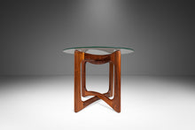 Load image into Gallery viewer, Mid-Century Modern Side / Accent Table in Walnut w/ Glass Top by Adrian Pearsall for Craft Associates, USA, c. 1960's-ABT Modern