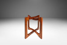 Load image into Gallery viewer, Mid-Century Modern Side / Accent Table in Walnut w/ Glass Top by Adrian Pearsall for Craft Associates, USA, c. 1960's-ABT Modern