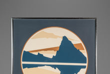 Load image into Gallery viewer, Mid-Century Modern Signed "Reflections" Silhouette Serigraph Embossed Framed Art by Judith Hendler, USA, c. 1980s-ABT Modern