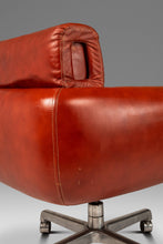 Load image into Gallery viewer, Mid-Century Modern Swivel Lounge Chair in Leather by Frank Doerner for Doerner 'Faultless' Limited Release for John Stuart, USA, c. 1970s-ABT Modern