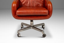 Load image into Gallery viewer, Mid-Century Modern Swivel Lounge Chair in Leather by Frank Doerner for Doerner 'Faultless' Limited Release for John Stuart, USA, c. 1970s-ABT Modern