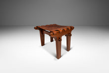 Load image into Gallery viewer, Mid-Century Modern Tooled Embossed Leather Sling Ottoman / Footstool in Original Condition by Angel Pazmino, Ecuador, c. 1960s-ABT Modern