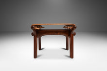 Load image into Gallery viewer, Mid-Century Modern Tooled Leather Sling Ottoman / Footstool by Angel Pazmino, Ecuador, c. 1960s-ABT Modern