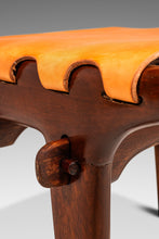 Load image into Gallery viewer, Mid-Century Modern Tooled Leather Sling Ottoman / Footstool by Angel Pazmino, Ecuador, c. 1960s-ABT Modern