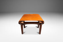 Load image into Gallery viewer, Mid-Century Modern Tooled Leather Sling Ottoman / Footstool by Angel Pazmino, Ecuador, c. 1960s-ABT Modern