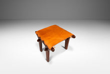 Load image into Gallery viewer, Mid-Century Modern Tooled Leather Sling / Safari Lounge Chair & Ottoman Set by Angel Pazmino, Ecuador, c. 1960s-ABT Modern