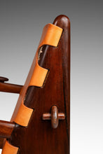 Load image into Gallery viewer, Mid-Century Modern Tooled Leather Sling / Safari Lounge Chair & Ottoman Set by Angel Pazmino, Ecuador, c. 1960s-ABT Modern