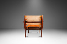 Load image into Gallery viewer, Mid Century Modern Tooled Leather Sling / Safari Lounge Chair by Angel Pazmino, Ecuador, c. 1960s-ABT Modern