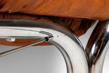 Load image into Gallery viewer, Mid-Century Modern Tubular Chair & Ottoman Set in Chrome and Original Leather by Milo Baughman for Directional, USA, c. 1960s-ABT Modern