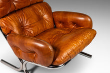 Load image into Gallery viewer, Mid-Century Modern Tubular Chair & Ottoman Set in Chrome and Original Leather by Milo Baughman for Directional, USA, c. 1960s-ABT Modern