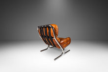 Load image into Gallery viewer, Mid-Century Modern Tubular Chair & Ottoman Set in Chrome and Original Leather by Milo Baughman for Directional, USA, c. 1960s-ABT Modern
