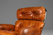 Load image into Gallery viewer, Mid-Century Modern Tubular Chair & Ottoman Set in Chrome and Original Leather by Milo Baughman for Directional, USA, c. 1960s-ABT Modern